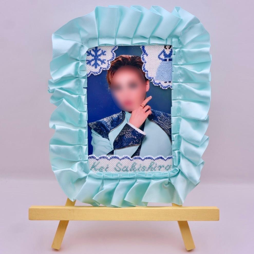 【オーダー可能】フォトフレーム スチールケース 宝塚 雪 チマチョゴリ1枚目の画像